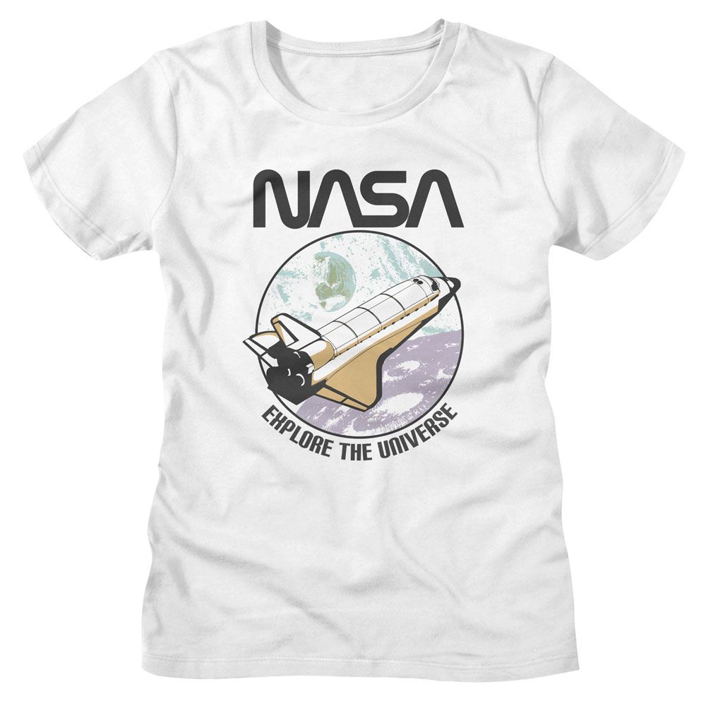 NASA Nasa Explore The Universe White Women's T-Shirt