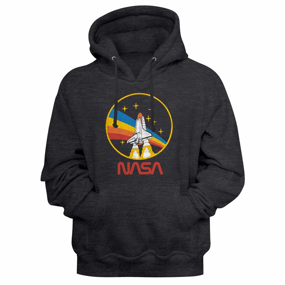 NASA STS 28 Patch Charcoal Heather Hoodie