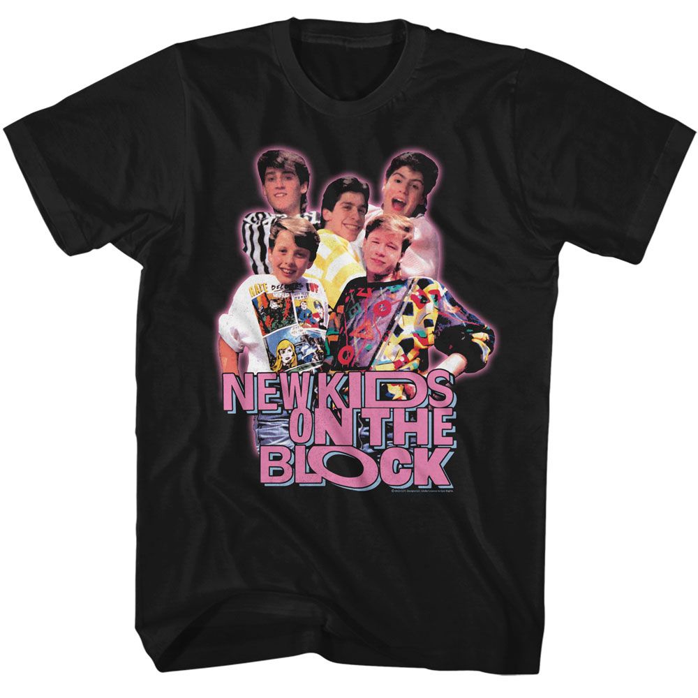 Wholesale New Kids on the Block Group Image T-Shirt