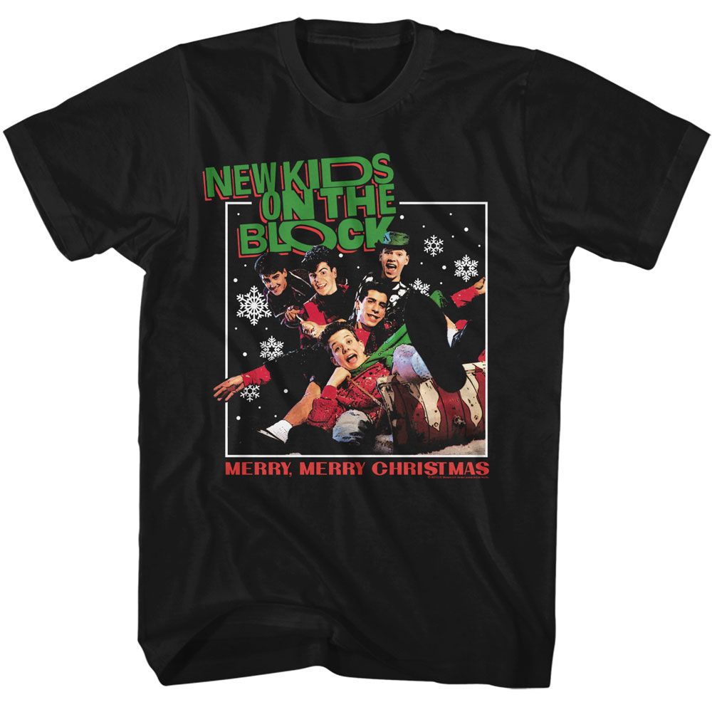 Wholesale New Kids on the Block Merry Merry Christmas T-Shirt