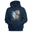 U.S. National Parks Yellowstone Wolf Moon Navy Hoodie
