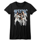 NSYNC Strike A Pose Black Women's T-Shirt