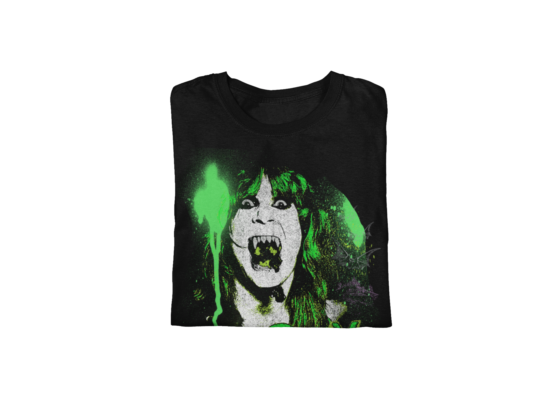 Wholesale Ozzy Osbourne Green Screaming T-Shirt