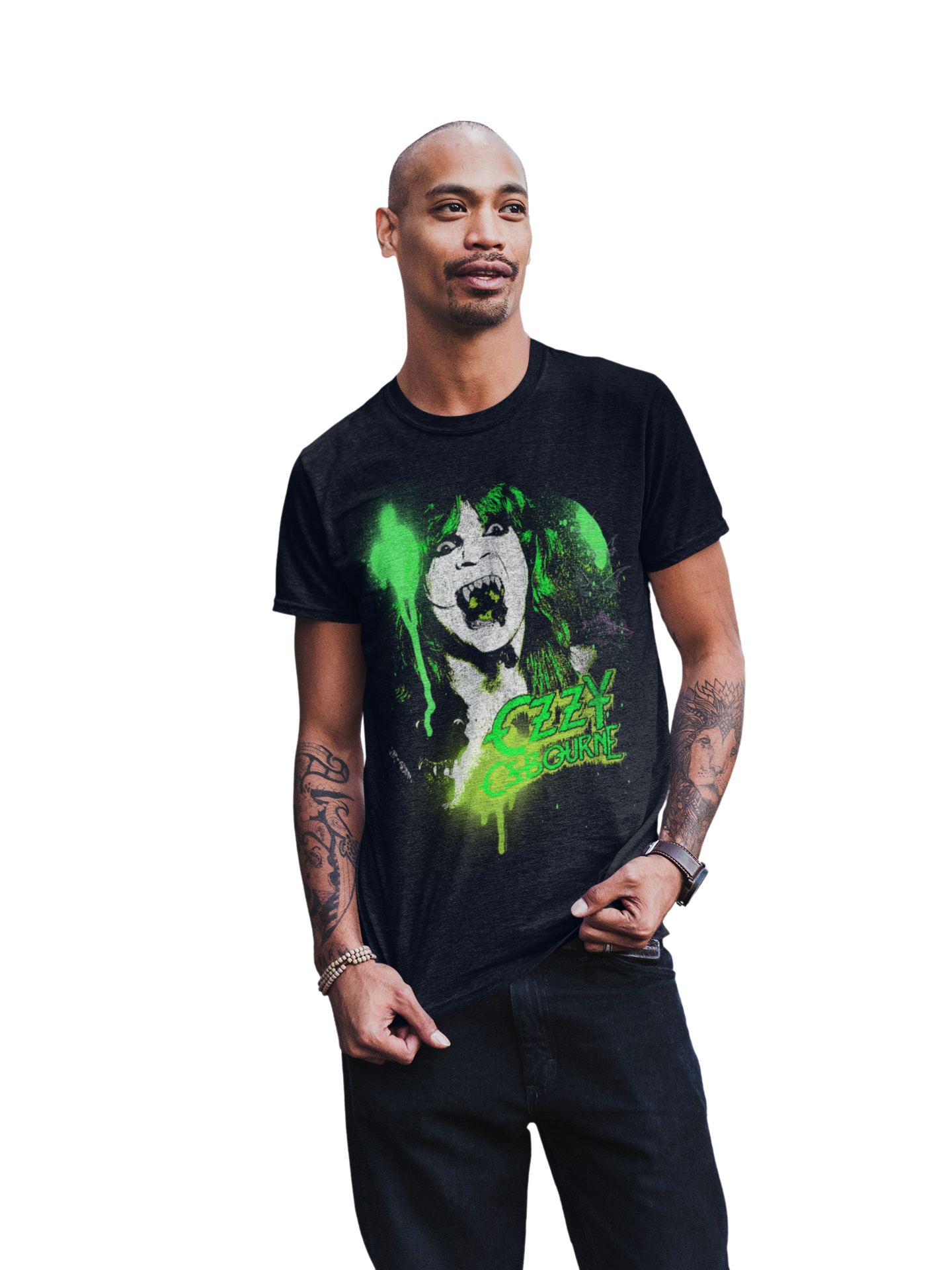 Wholesale Ozzy Osbourne Green Screaming T-Shirt