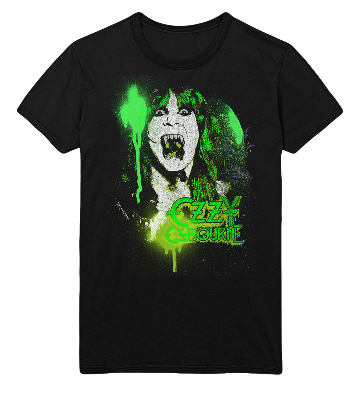 Wholesale Ozzy Osbourne Green Screaming T-Shirt