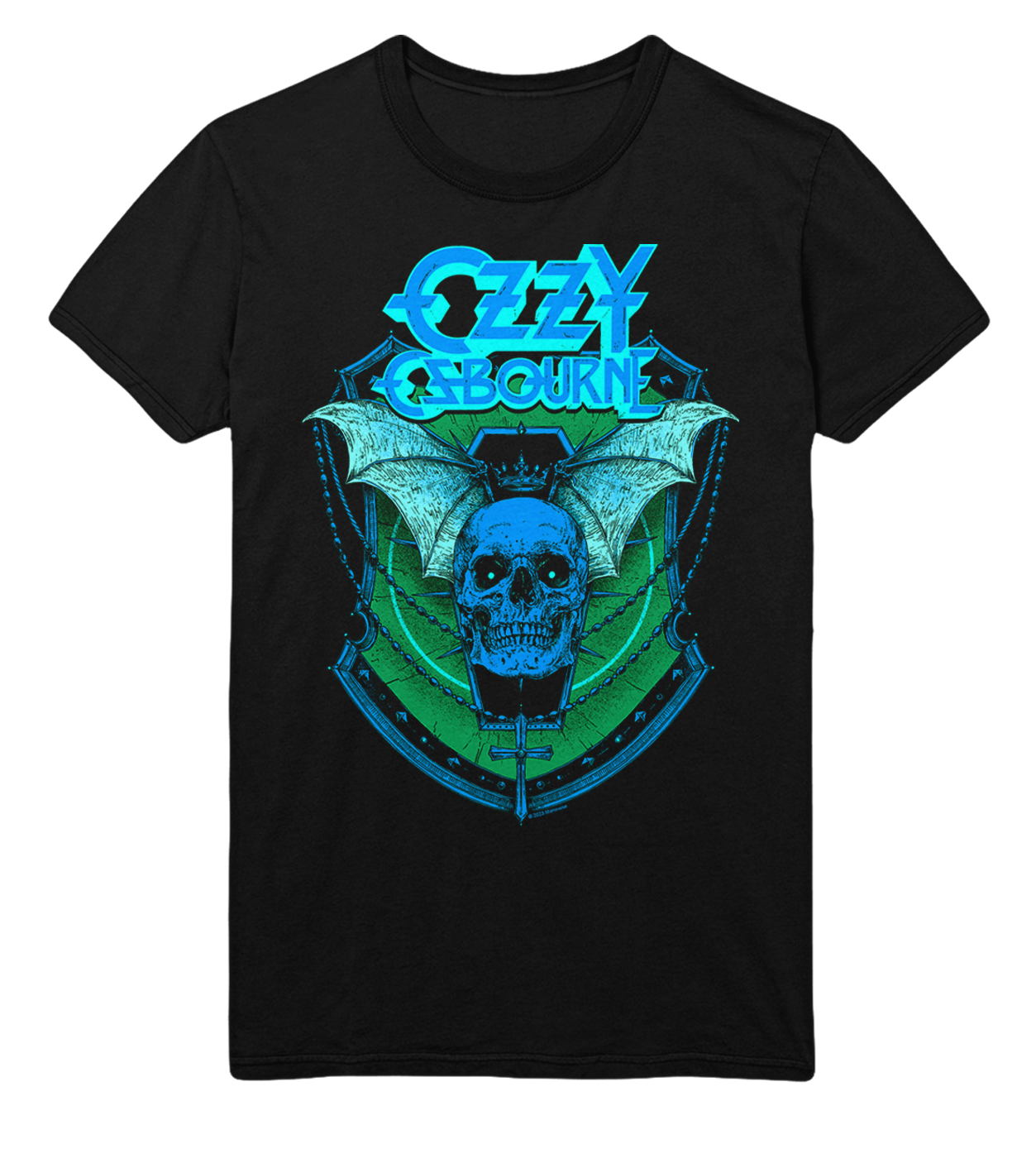 Wholesale Ozzy Osbourne Neon Blue Bat T-Shirt