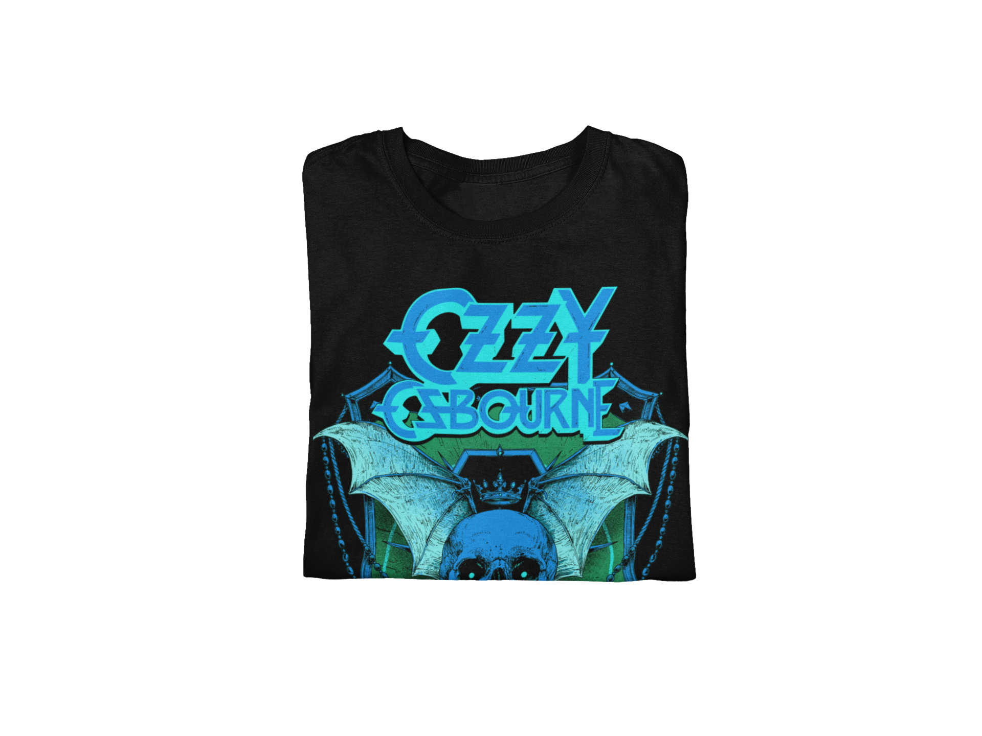 Wholesale Ozzy Osbourne Neon Blue Bat T-Shirt