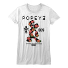Popeye Flowerman White Women's T-Shirt