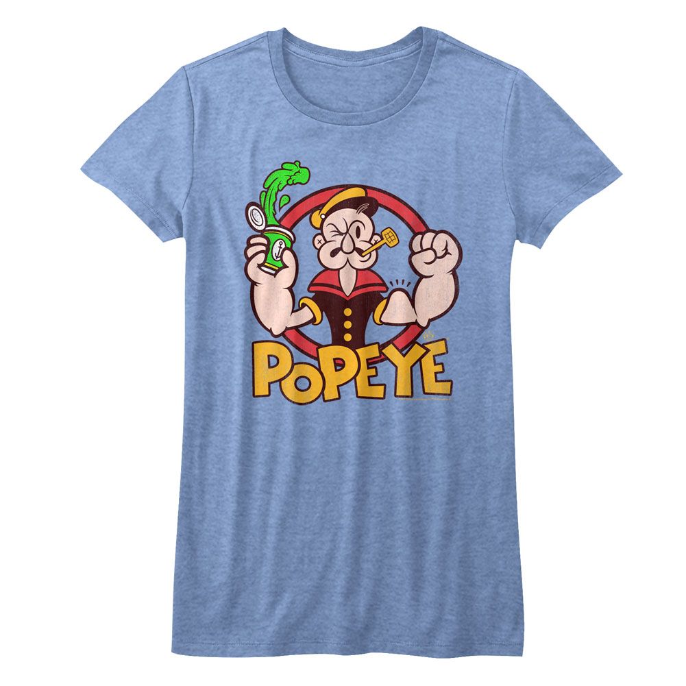 Popeye Spinach Royal Blue Heather Women's T-Shirt