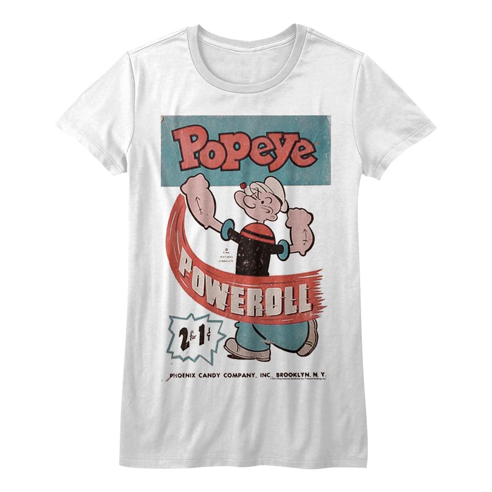 Popeye Poweroll White Women's T-Shirt