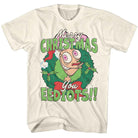 Ren and Stimpy Merry Christmas Eediots Natural T-Shirt