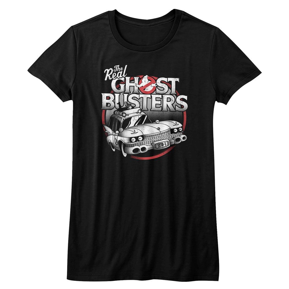 The Real Ghostbusters The Car Black Women's T-Shirt