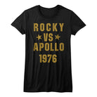 Rocky Rocky Versus Apollo Black Women's T-Shirt