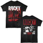 Rocky WRW Black Front & Back Print T-Shirt