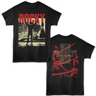 Rocky Win Rocky Win Black Front & Back Print T-Shirt