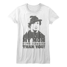 Rocky My Mom Hits Harder White Women's T-Shirt
