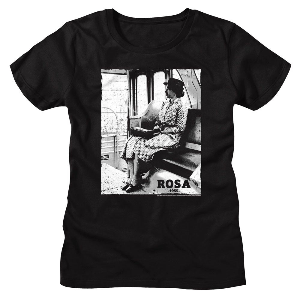 Rosa Parks BW Photo Black Women's T-Shirt
