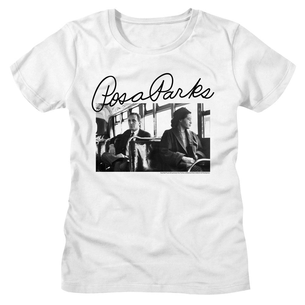 Rosa Parks Photo and Signature White Women's T-Shirt