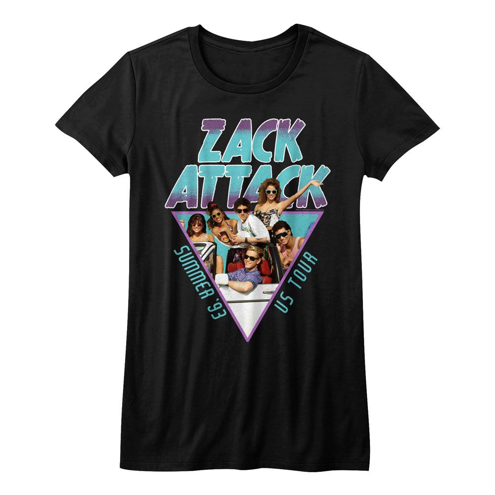 Saved by the Bell Summer Tour 93 Black Women's T-Shirt