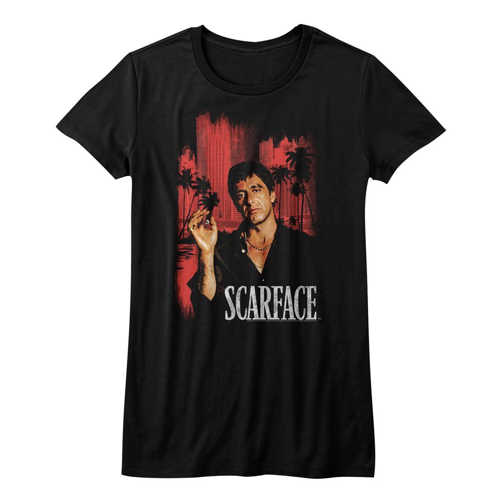 Scarface Rd Cityscape Black Women's T-Shirt