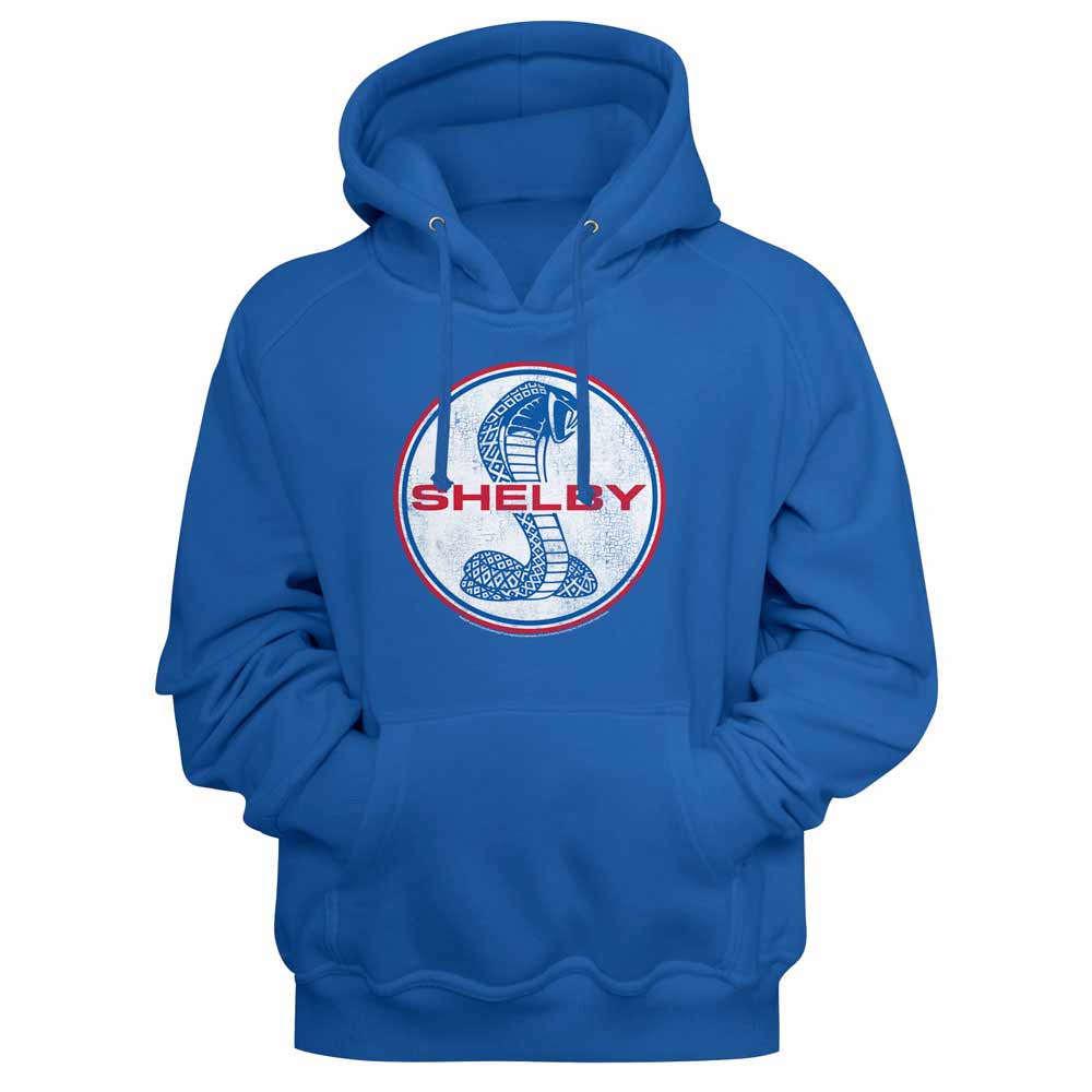 Carroll Shelby Round Snake Logo Royal Hoodie