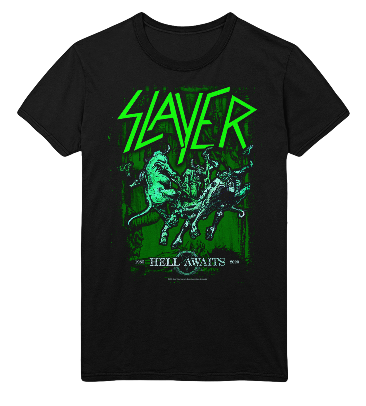 Wholesale Slayer Neon Hell Awaits T-Shirt