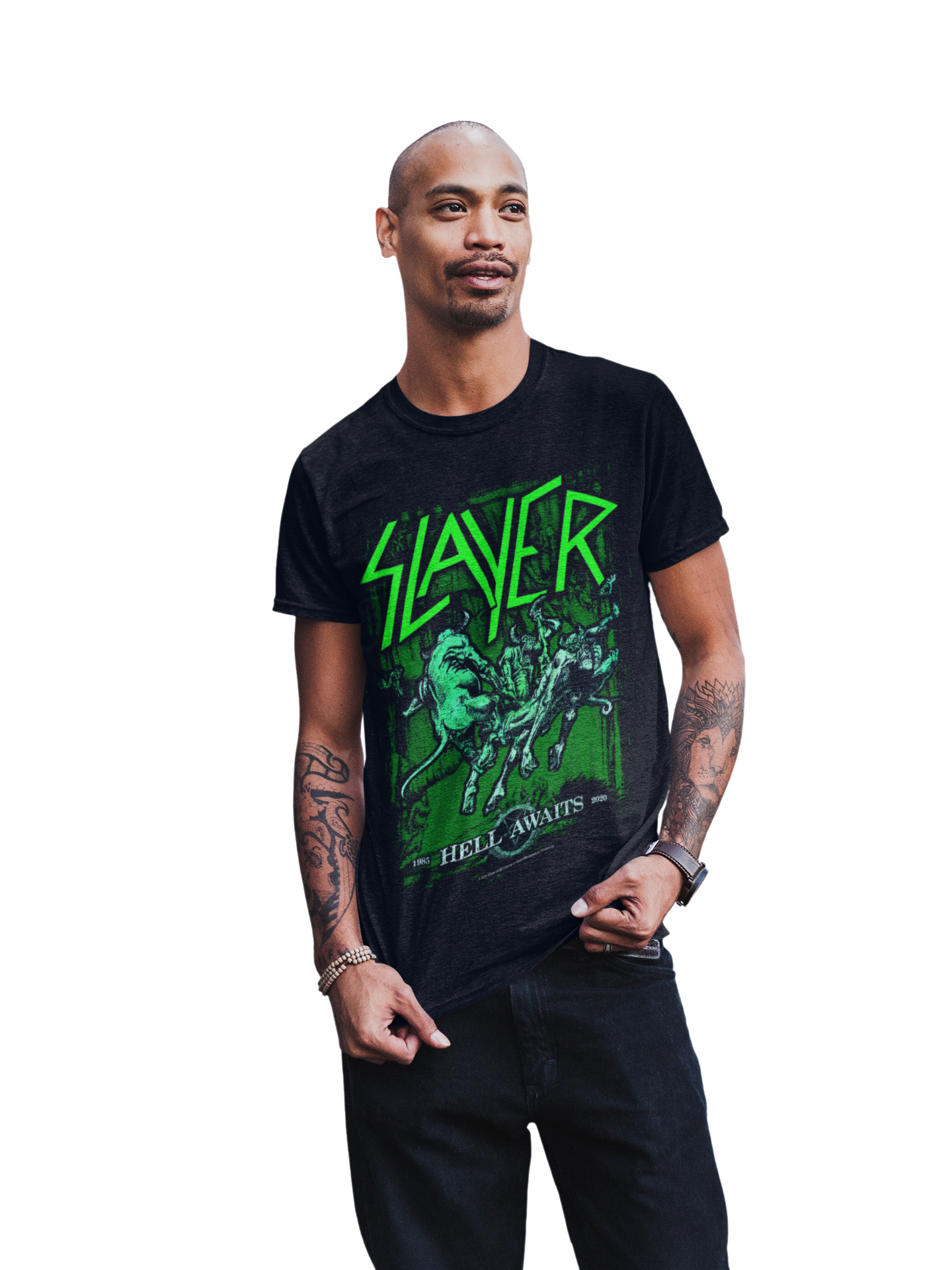 Wholesale Slayer Neon Hell Awaits T-Shirt