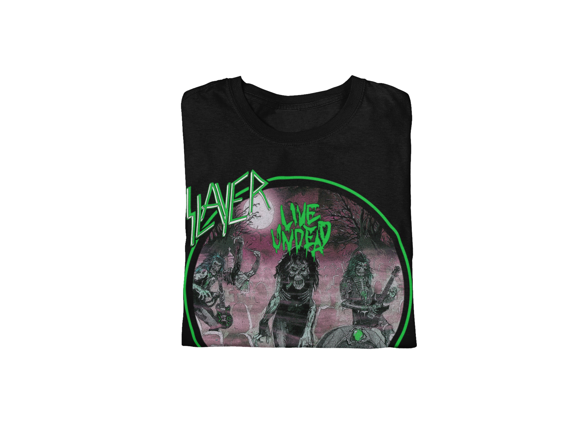 Wholesale Slayer Neon Green Undead T-Shirt