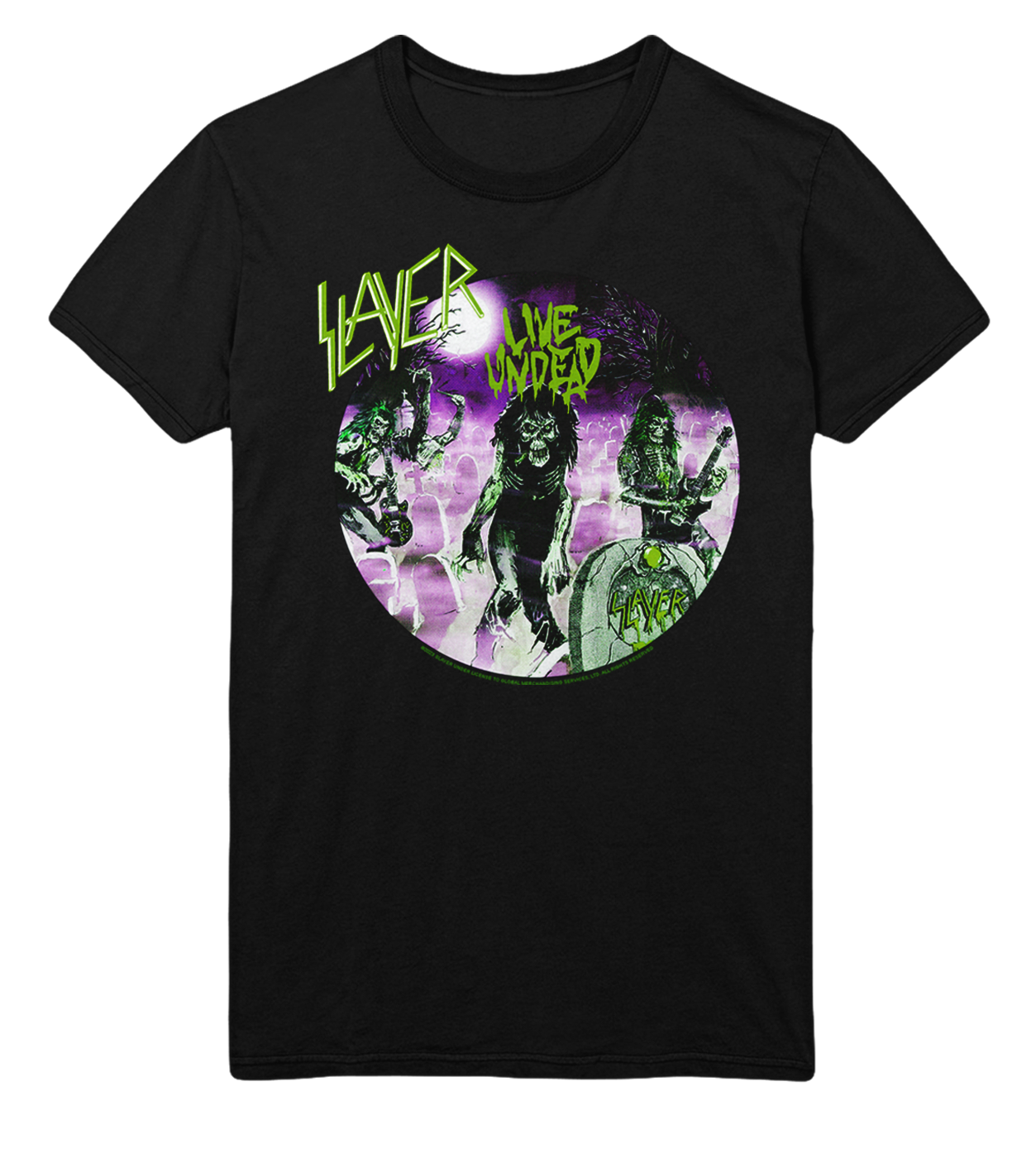 Wholesale Slayer Green Undead T-Shirt