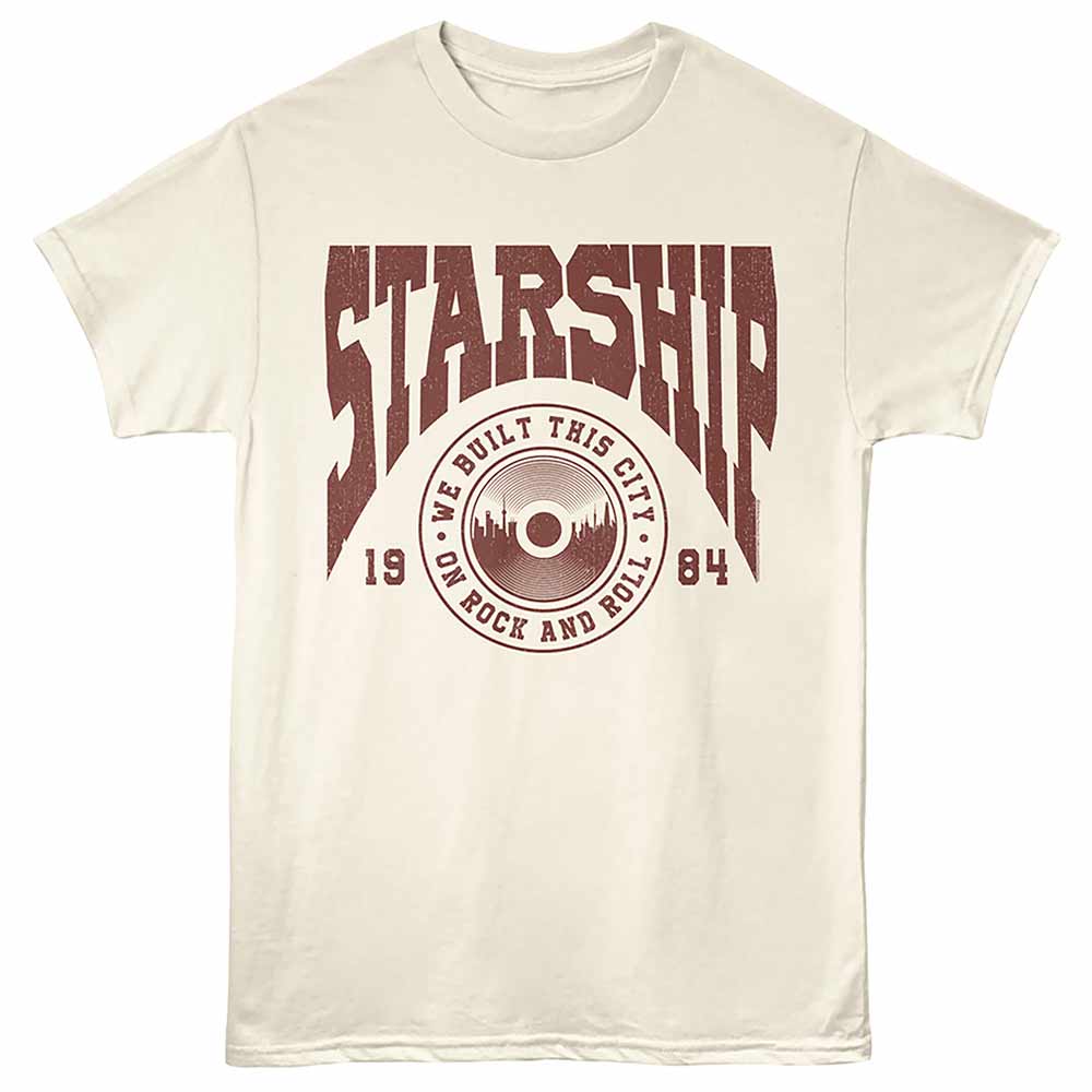 Starship We Built This City Natural T-Shirt