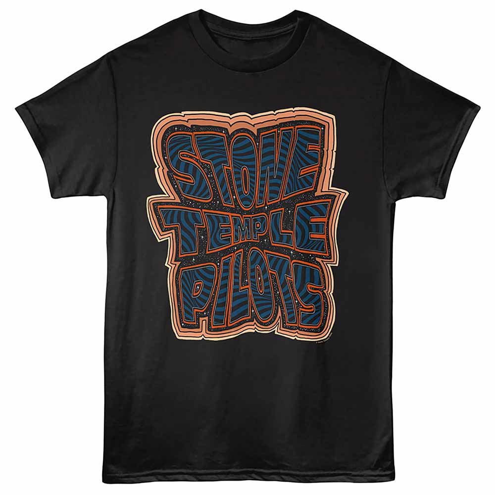 Stone Temple Pilots Cosmic Logo Black T-Shirt