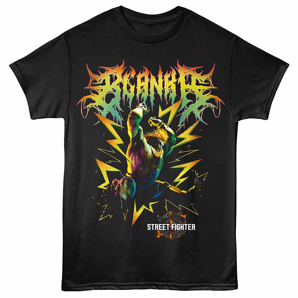 Street Fighter Blanka Smash Black T-Shirt