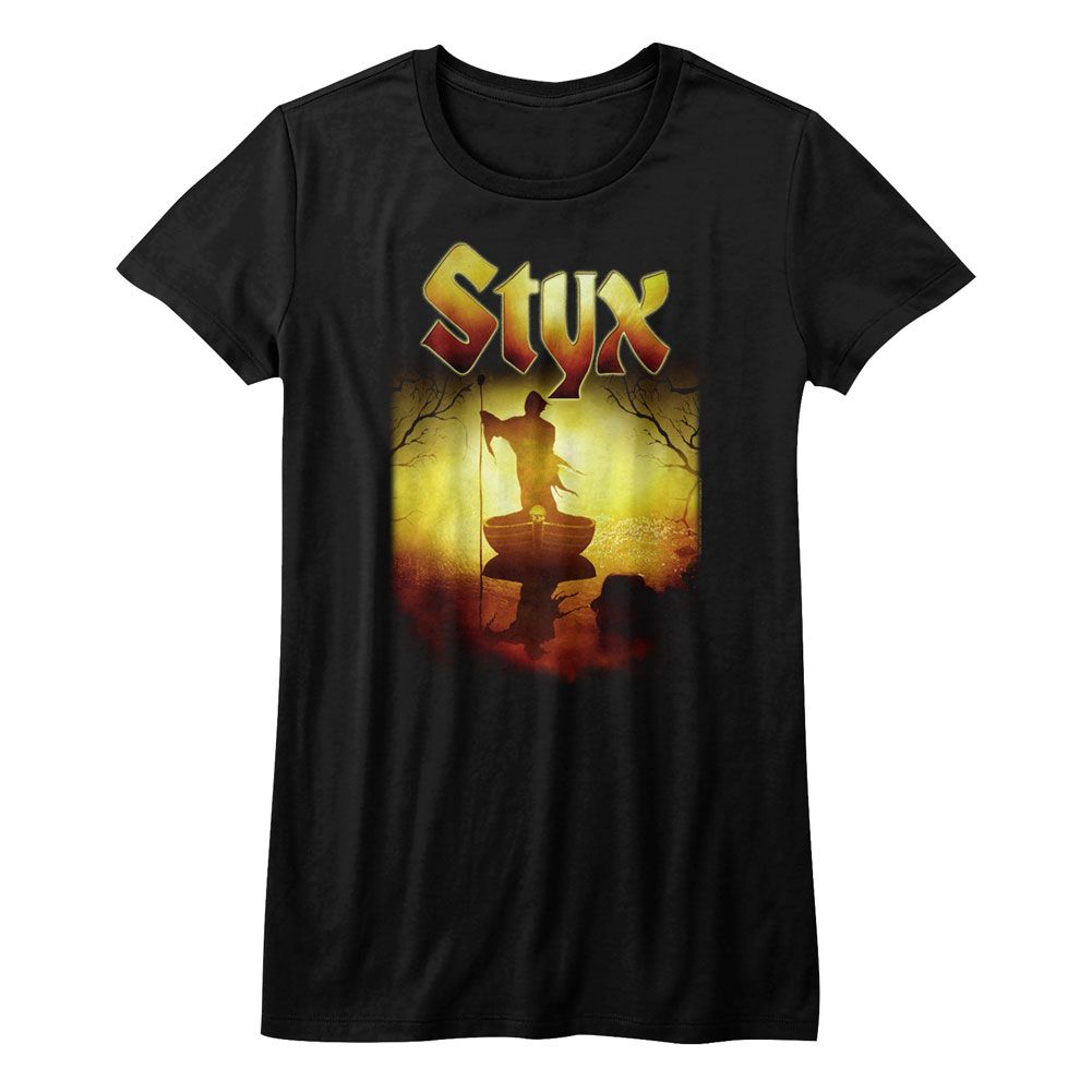 Styx Creepy Ferry Black Women's T-Shirt