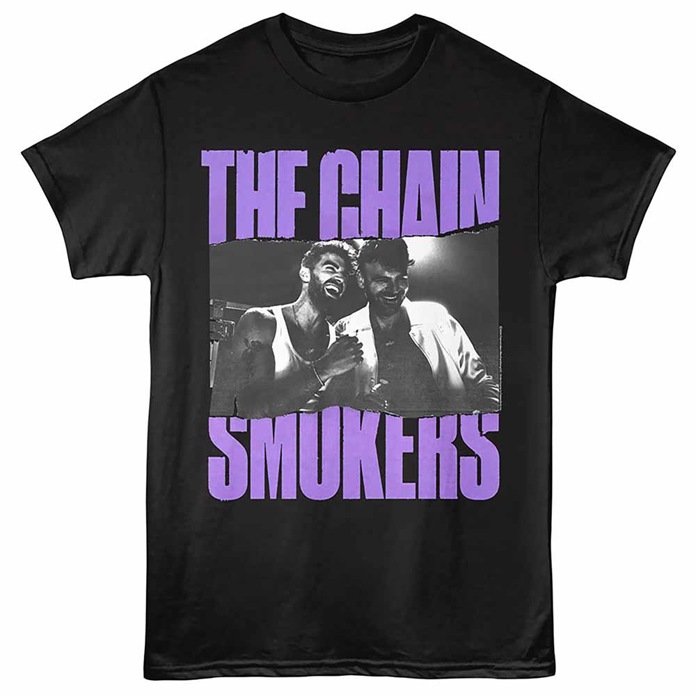 The Chainsmokers Ripped Photo Black T-Shirt