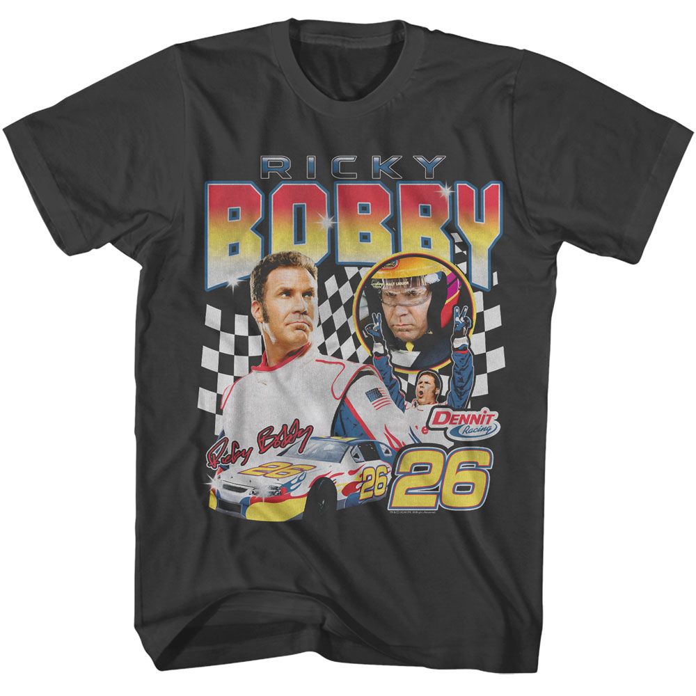 Talladega Nights Three Photo Racing Smoke T-Shirt