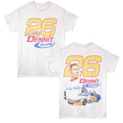 Talledega Nights Dennit Racing 26 White Front & Back Print T-Shirt