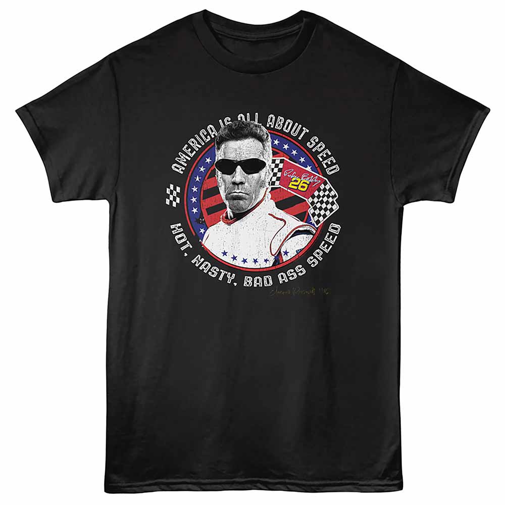 Talladega Nights America Is About Speed Black T-Shirt