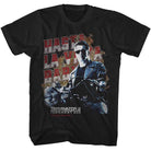 Terminator 2 Hasta La Vista Motorcycle Black T-Shirt