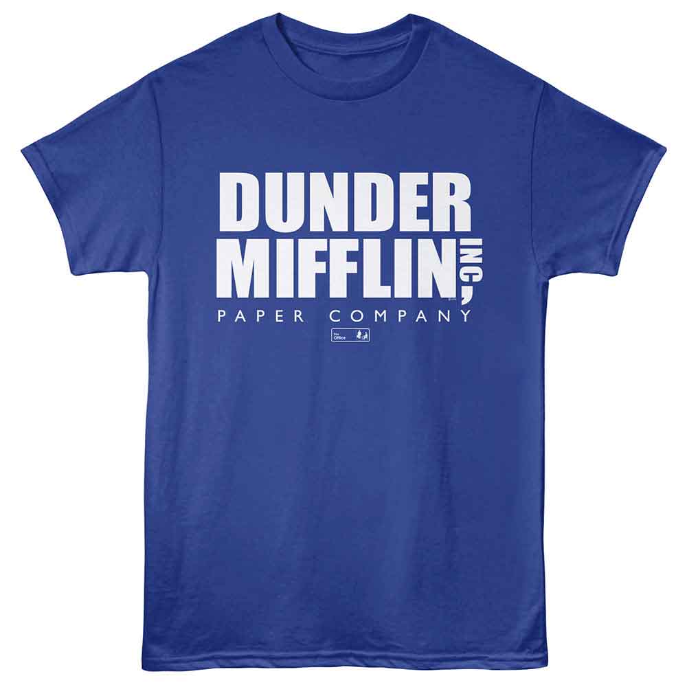 The Office Dunder Mifflin Logo Blue T-Shirt