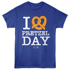 The Office I Heart Pretzel Day Royal Blue T-Shirt