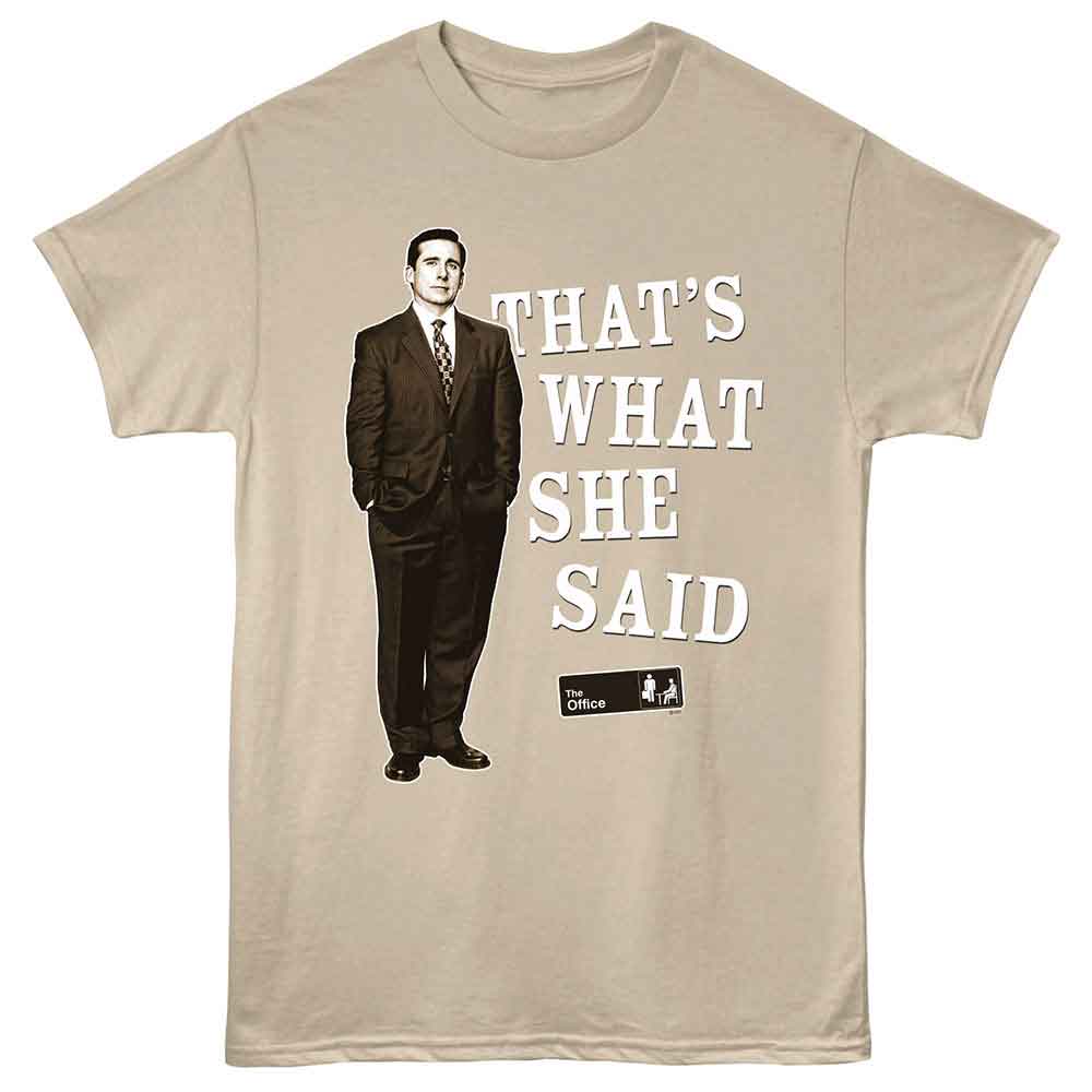 The Office Standing Michael Alternate Color Sand T-Shirt