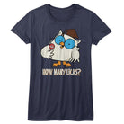 Tootsie Roll Many Licks Navy Women's T-Shirt
