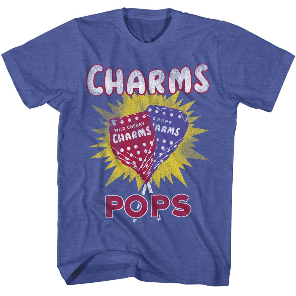 Wholesale Tootsie Roll Charms Pops Royal Heather T-Shirt