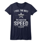 Top Gun Need For Speed Navy Women's T-Shirt