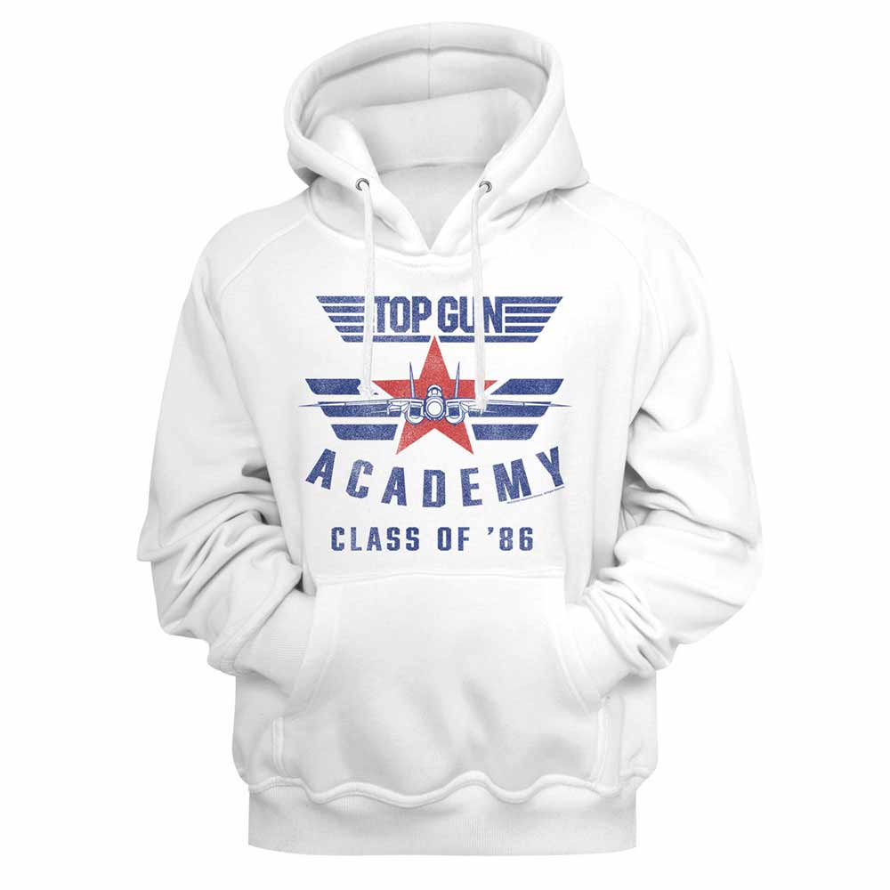 Top Gun Academy 86 White Hoodie