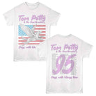 Tom Petty Dogs with Wings Tour White Front & Back Print T-Shirt
