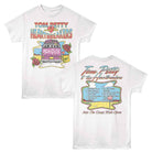 Tom Petty Wide Open Tracklist White Front & Back Print T-Shirt