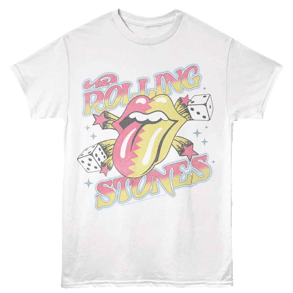 Wholesale ROLLING STONES ROLLING STONES DICE AND STARS WHITE T-Shirt