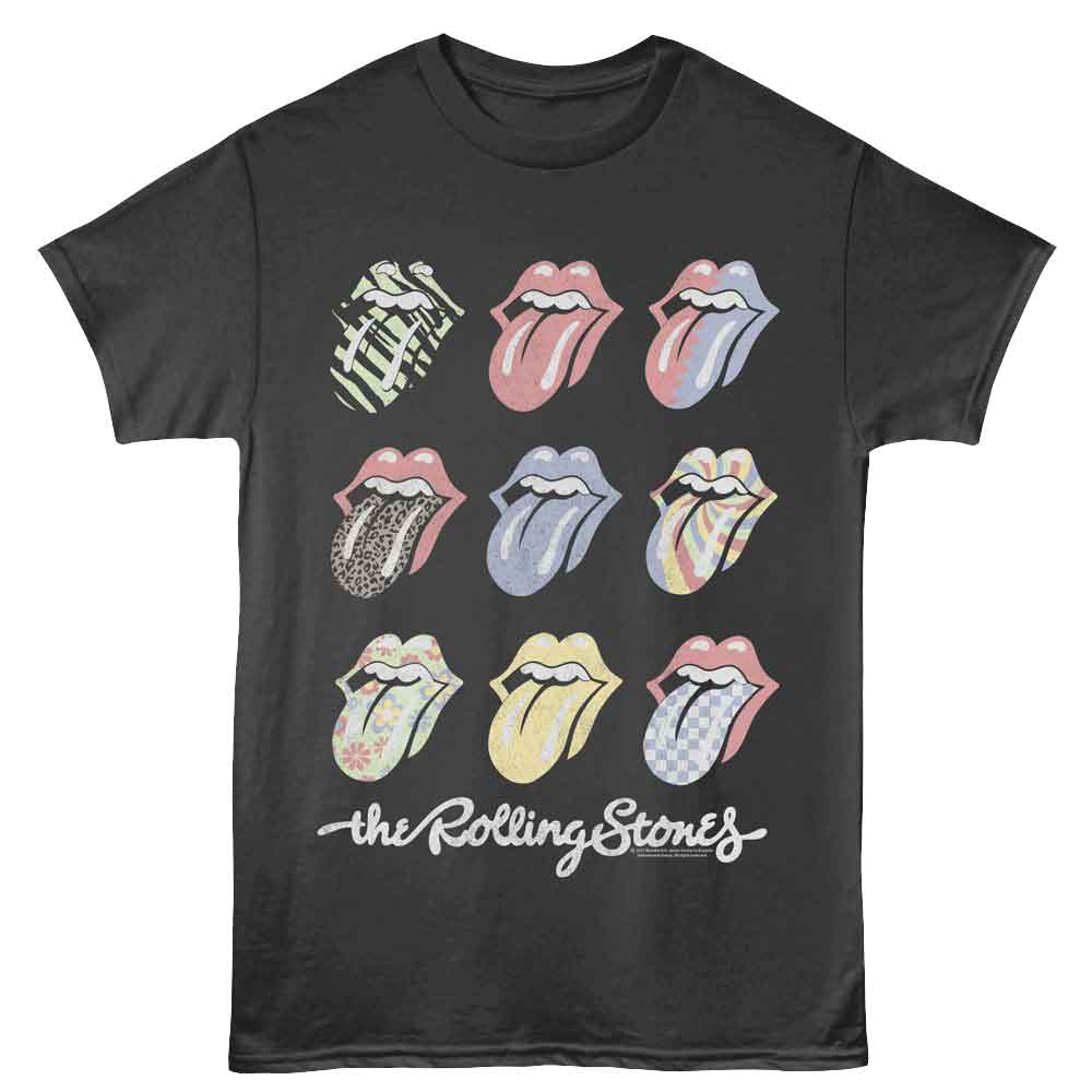 Wholesale ROLLING STONES ROLLING STONES MULTI COLOR TONGUES SMOKE T-Shirt