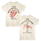 Rolling Stones NYC 1975 Natural Front & Back Print T-Shirt